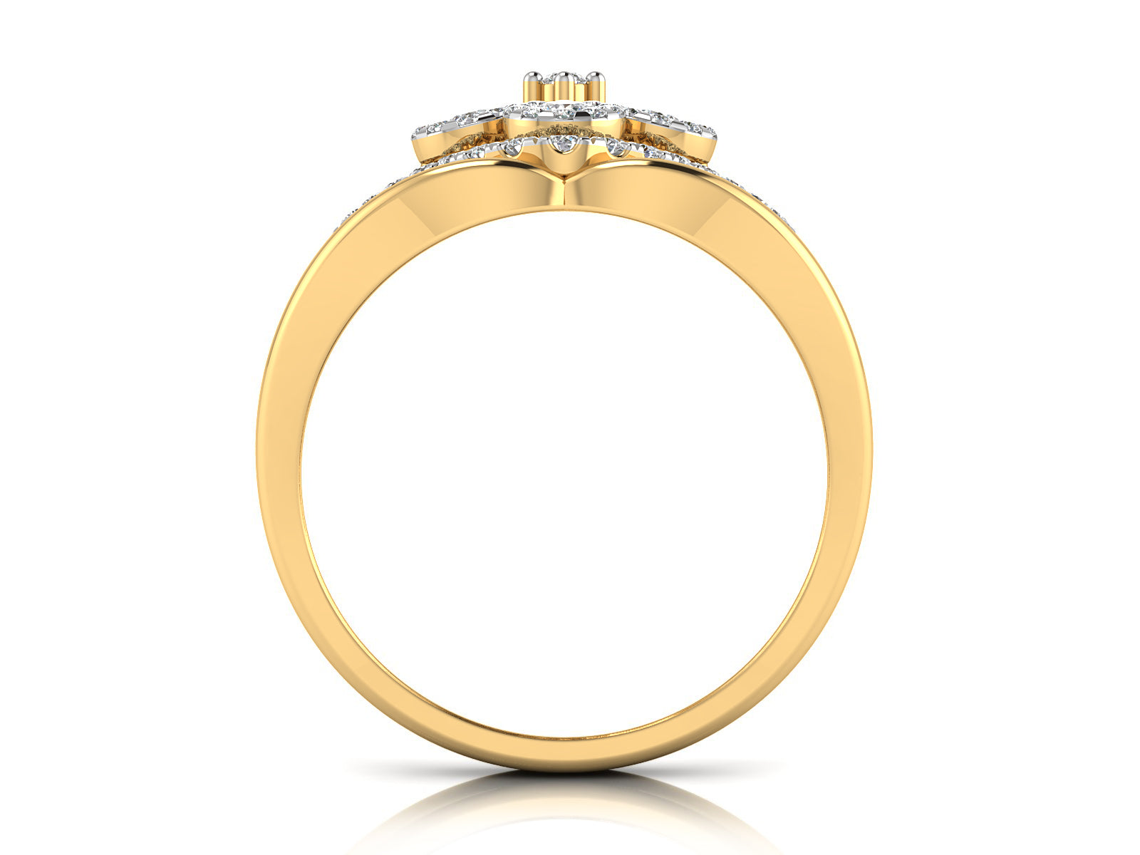 Looped Together Diamond Ring
