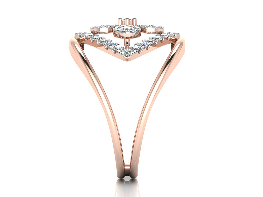 Looped Together Diamond Ring