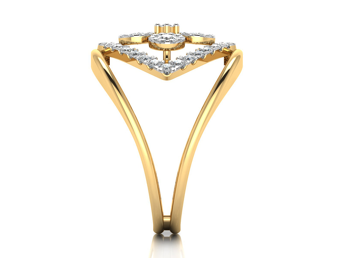 Looped Together Diamond Ring