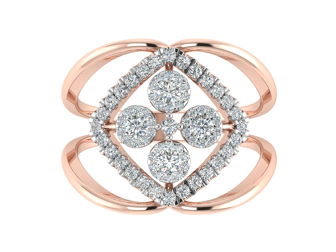 Looped Together Diamond Ring