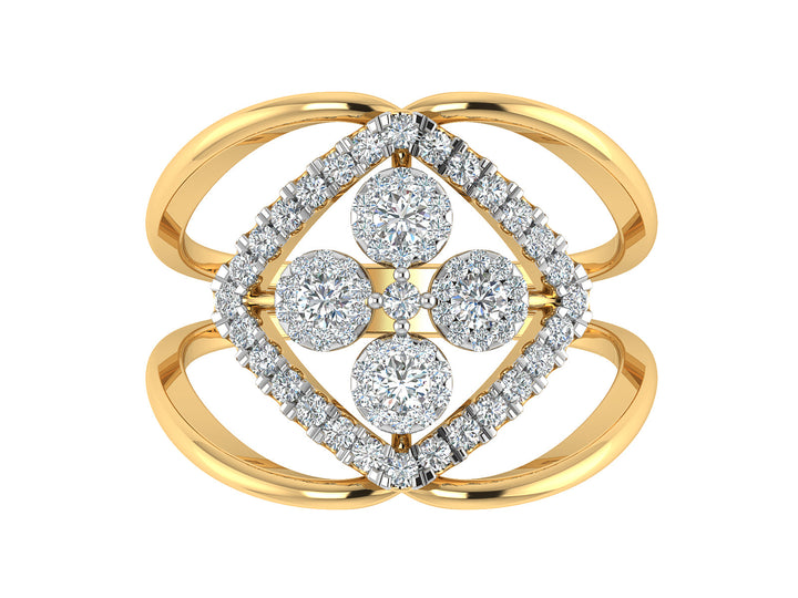 Looped Together Diamond Ring