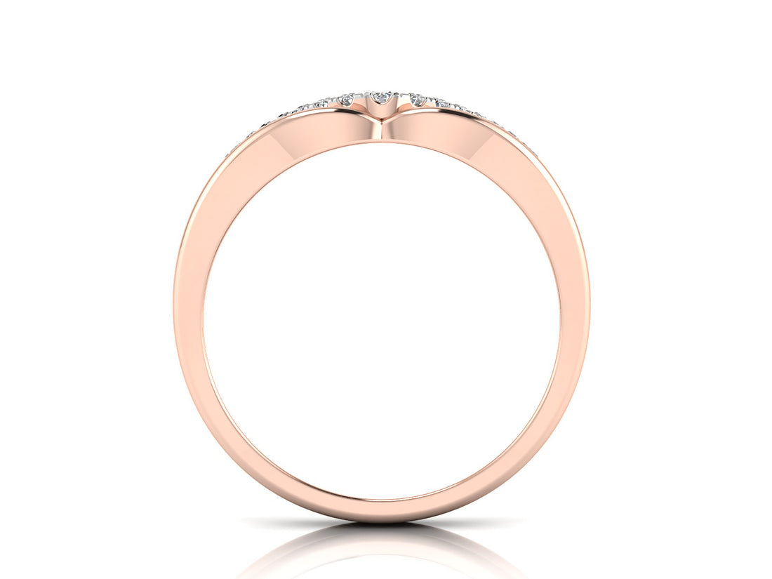 Sandwich Sparkling Diamond Ring