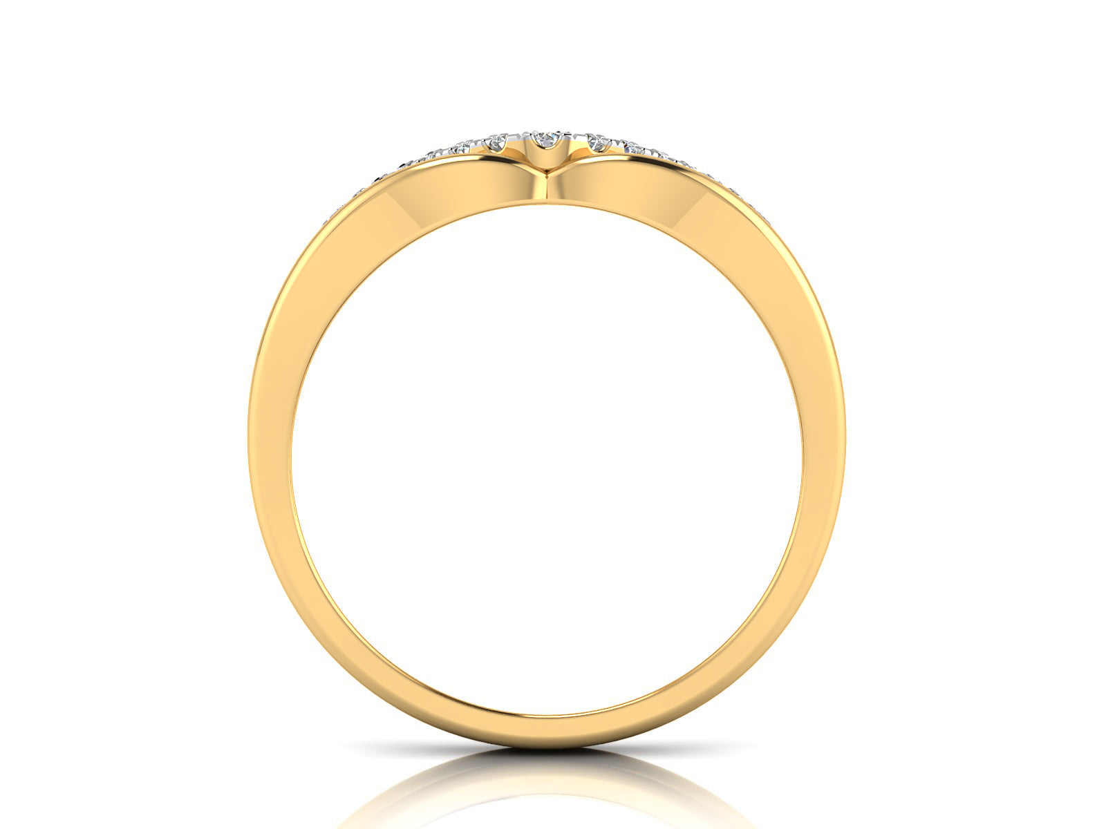 Sandwich Sparkling Diamond Ring