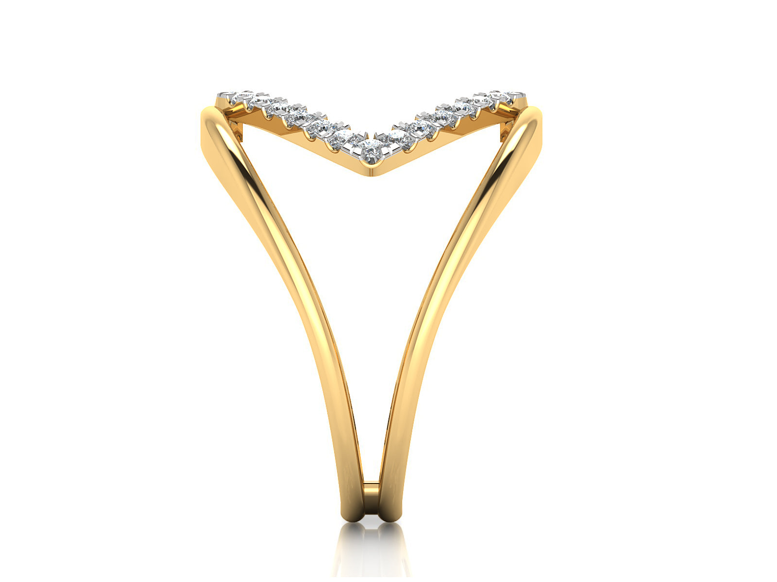 Sandwich Sparkling Diamond Ring