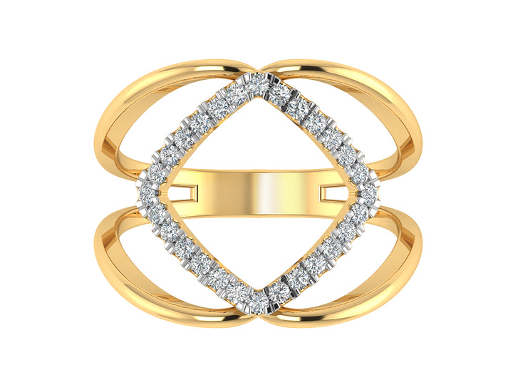 Sandwich Sparkling Diamond Ring