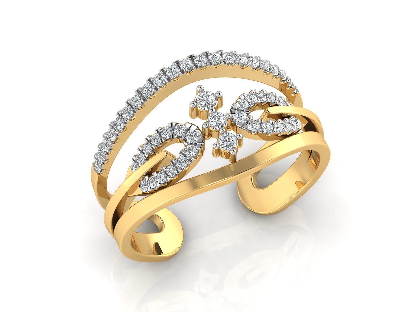 Enchanting Designed Diamond Ring