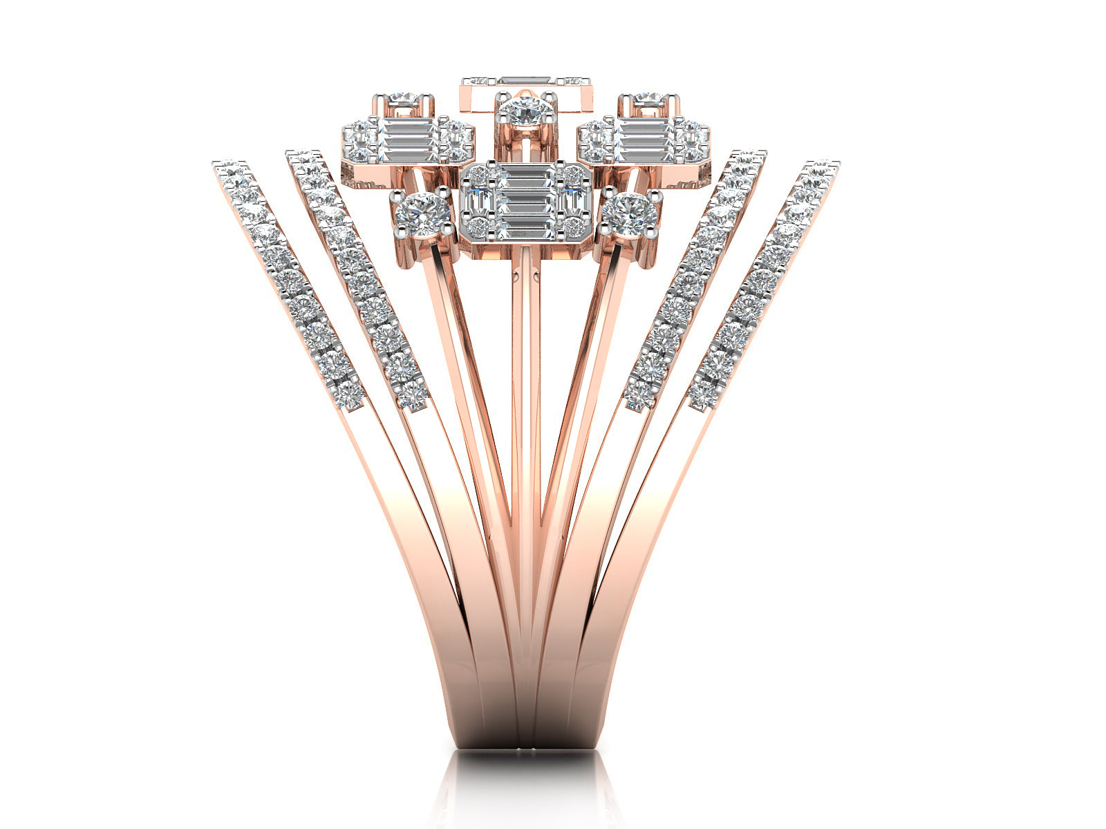 Heavenly Sparking Illusion Diamond Ring