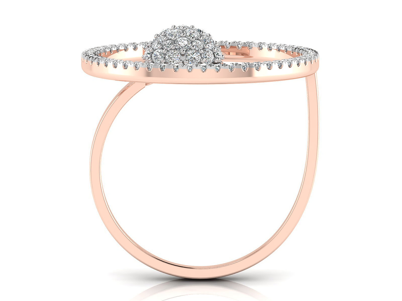 Circular Fusion Diamond Ring