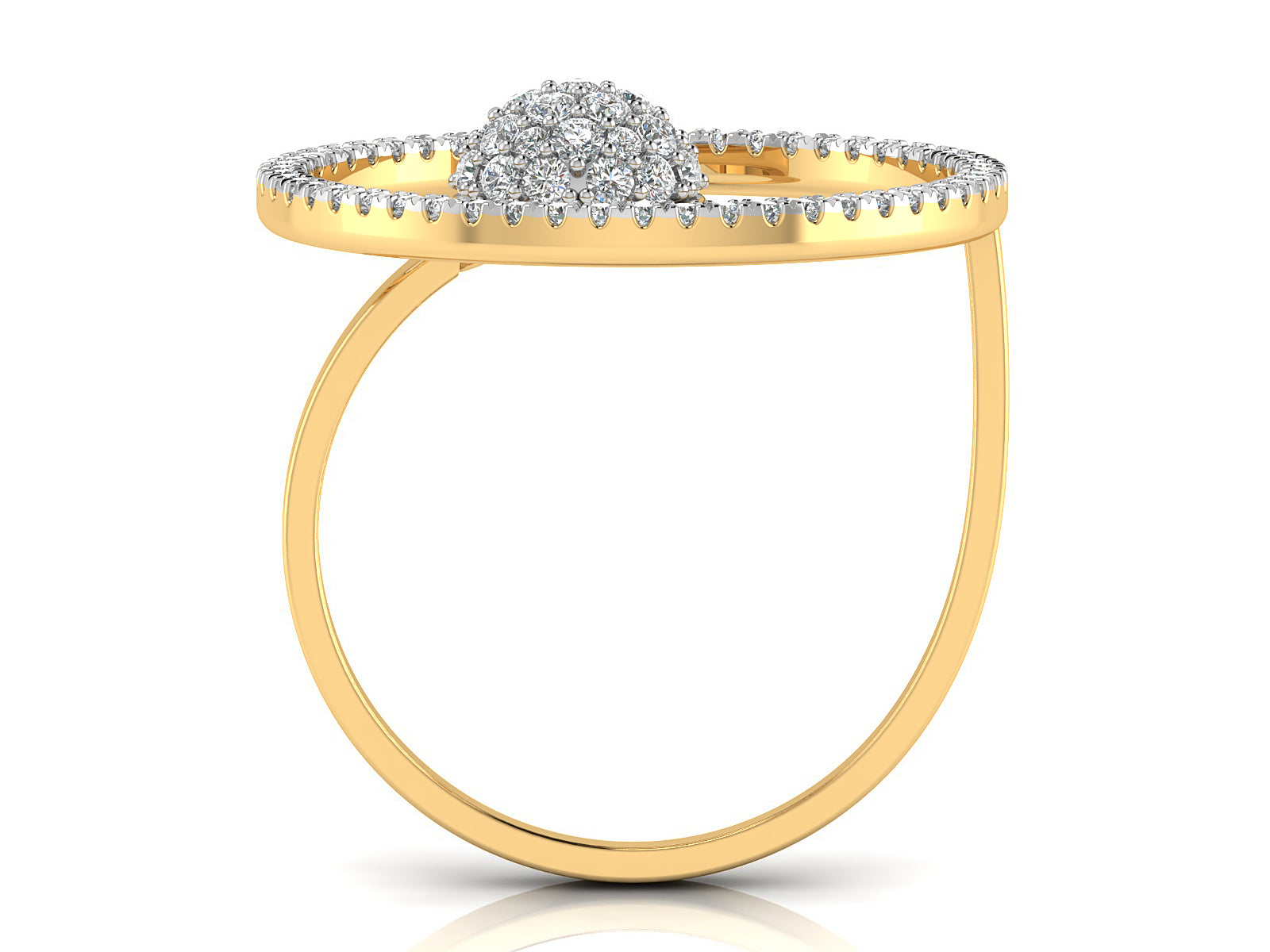 Circular Fusion Diamond Ring