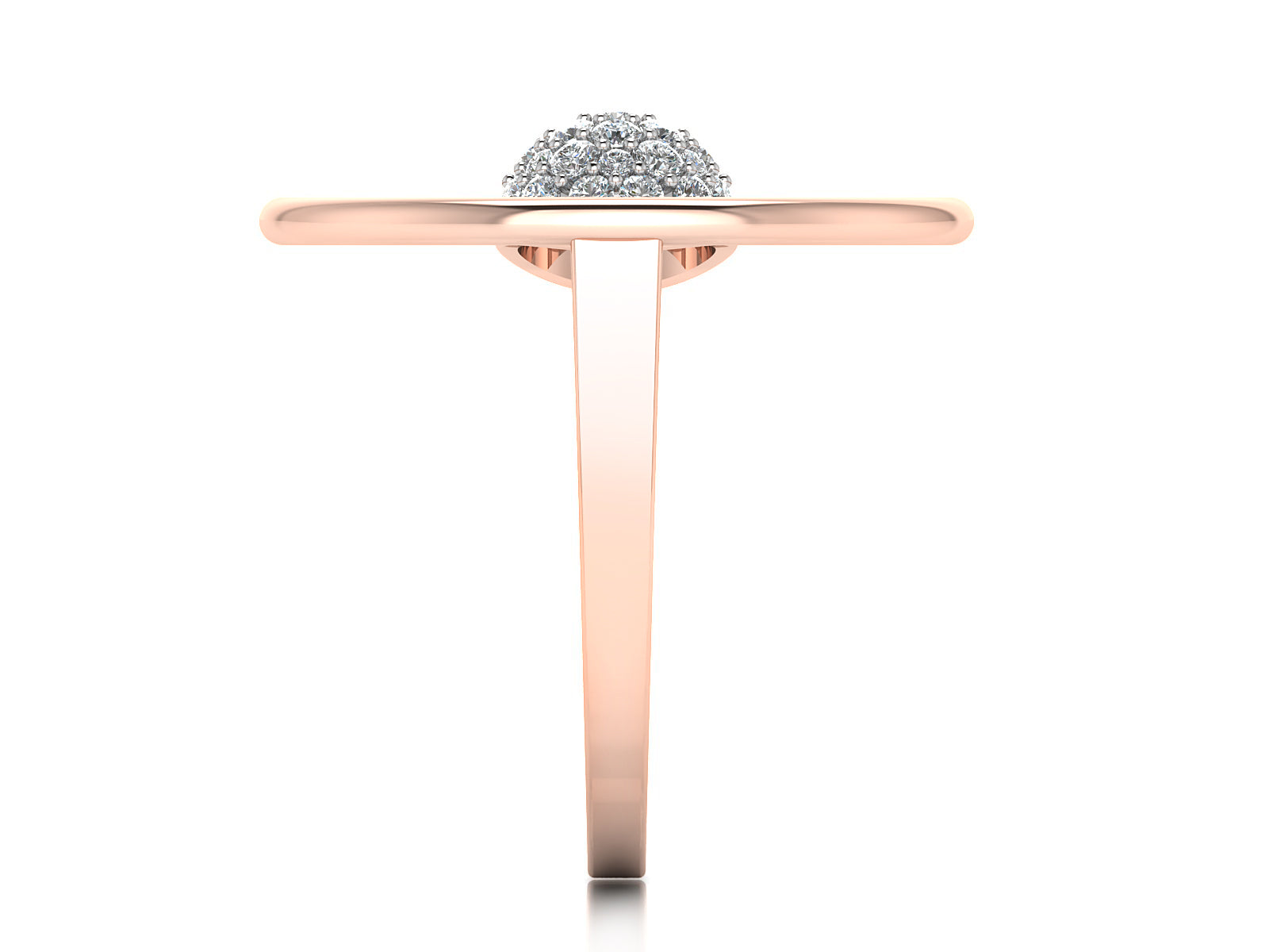 Circular Glowing Diamond Ring