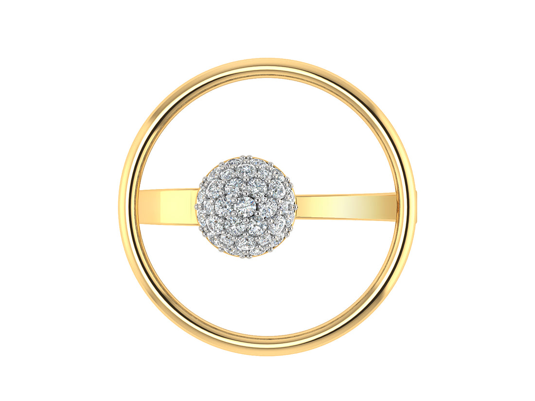 Circular Glowing Diamond Ring