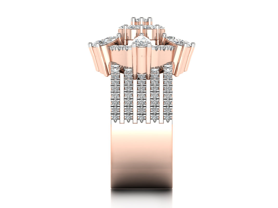 Luminous Blossom Diamond Ring