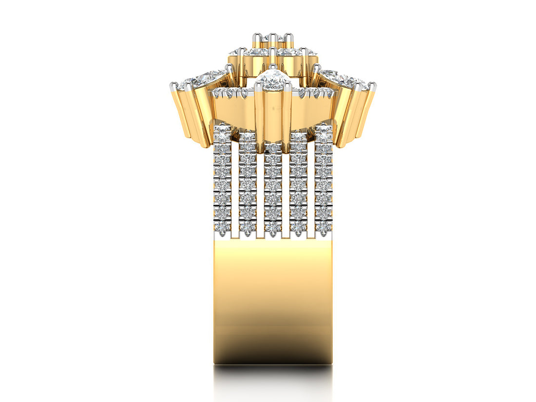 Luminous Blossom Diamond Ring