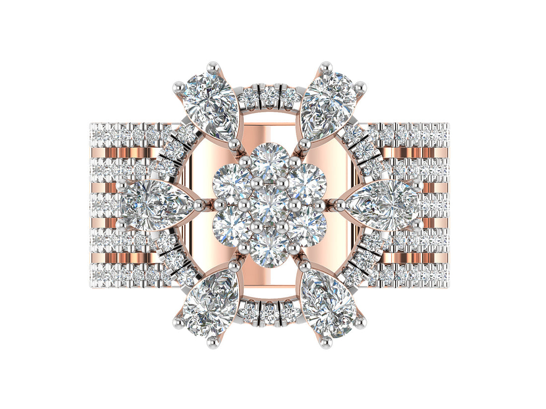 Luminous Blossom Diamond Ring