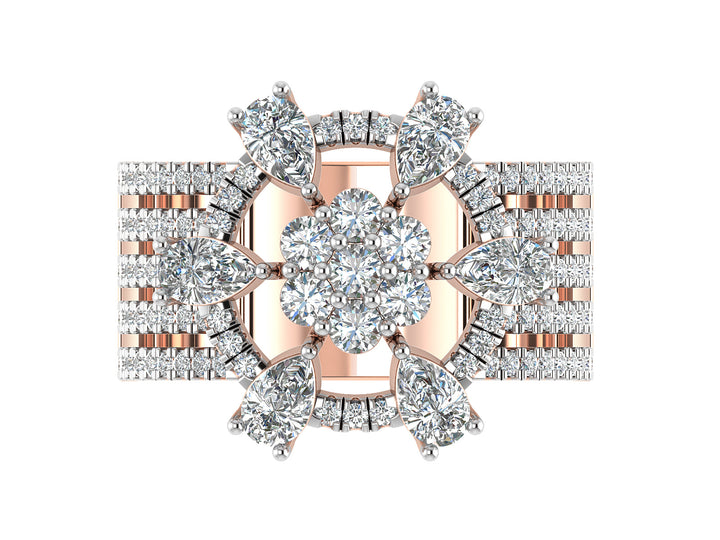 Luminous Blossom Diamond Ring