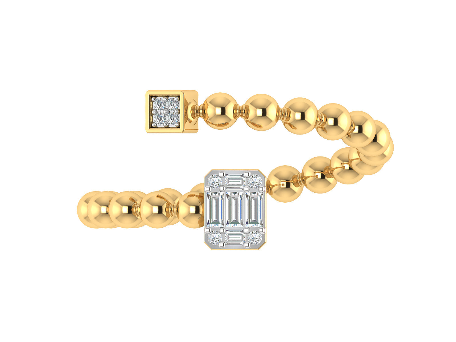 Buckle Up Diamond Ring