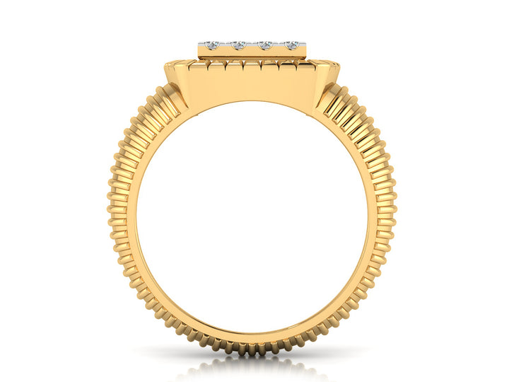 Luxury Square Diamond Statement Ring