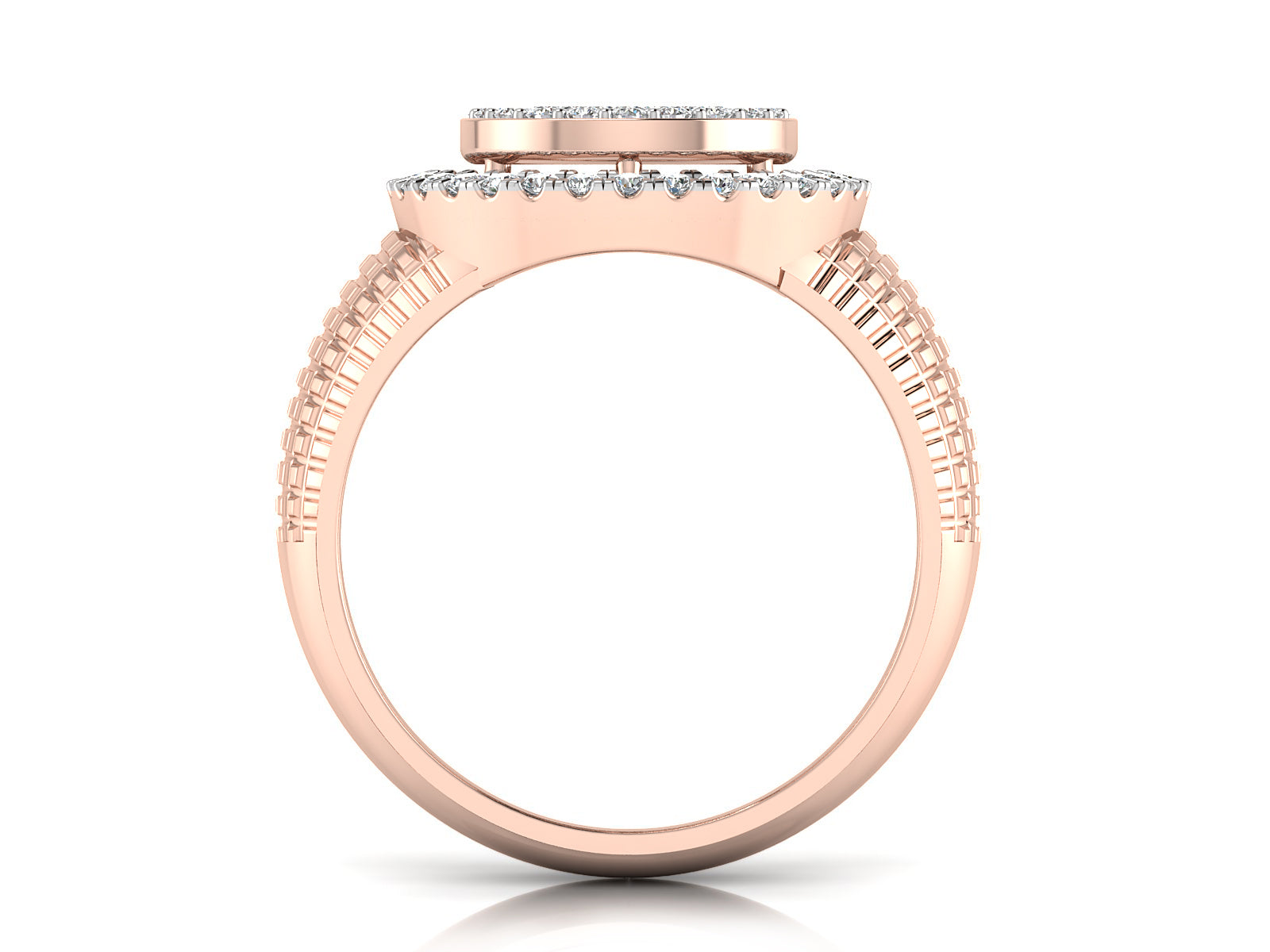 Golden Radiance Round Diamond Ring