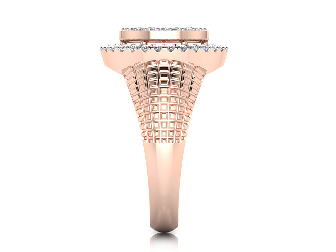 Golden Radiance Round Diamond Ring