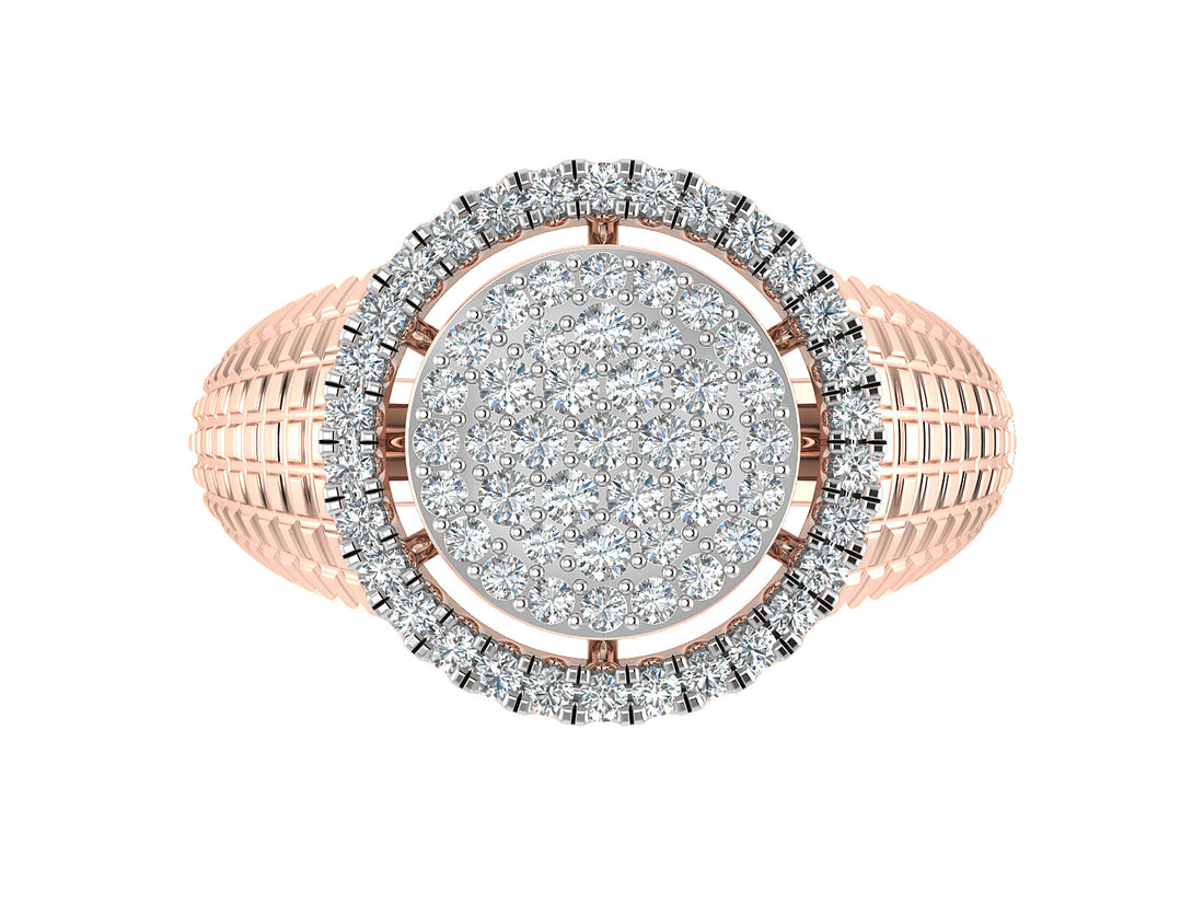Golden Radiance Round Diamond Ring