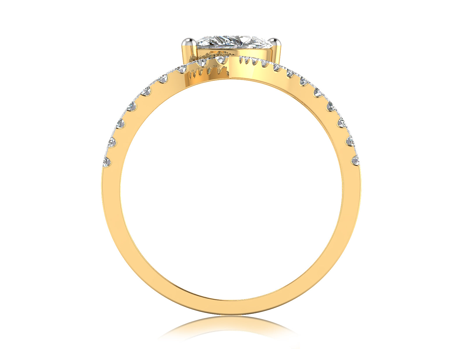 Spiral Marquise Diamond ring