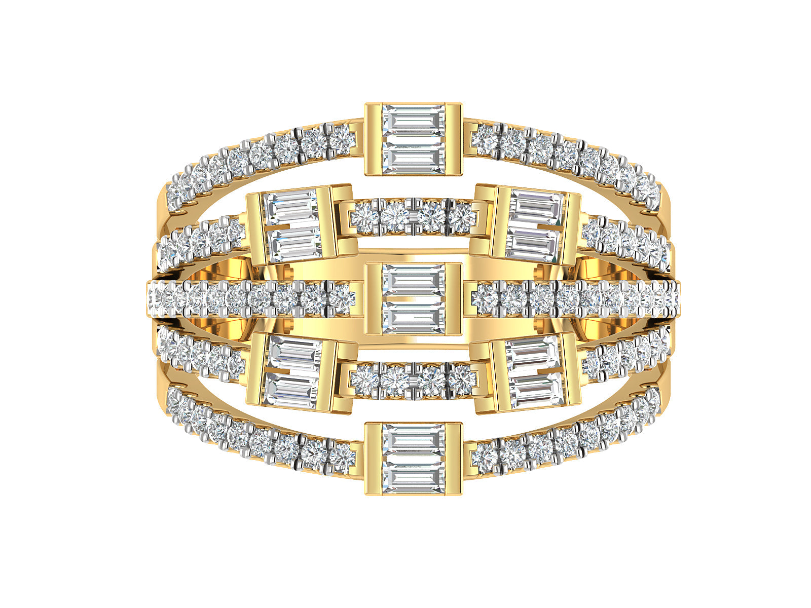 Eternal Spark – Bagguette Diamond Multi-Band