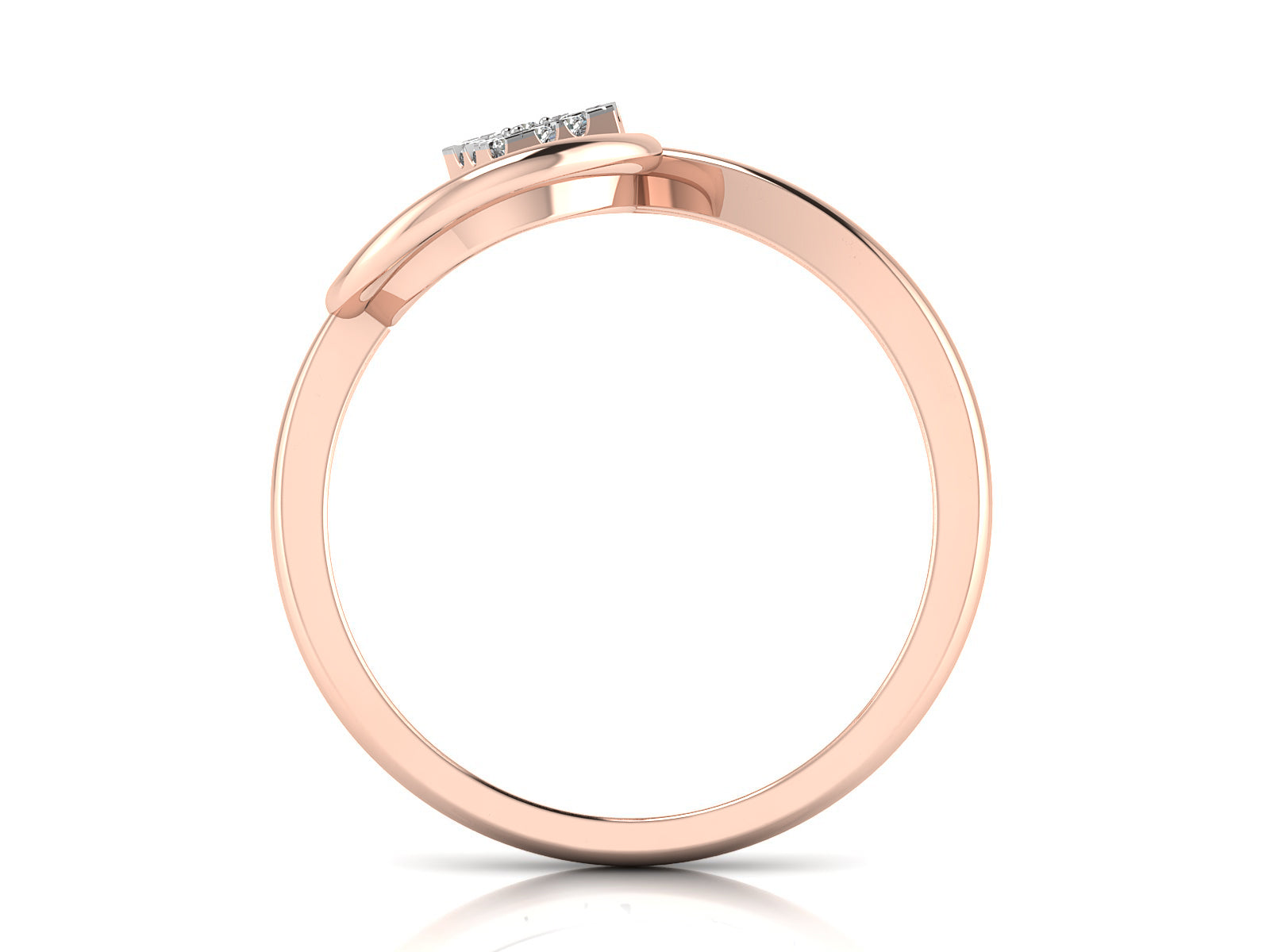 Unique Circle & Triangle Diamond Ring