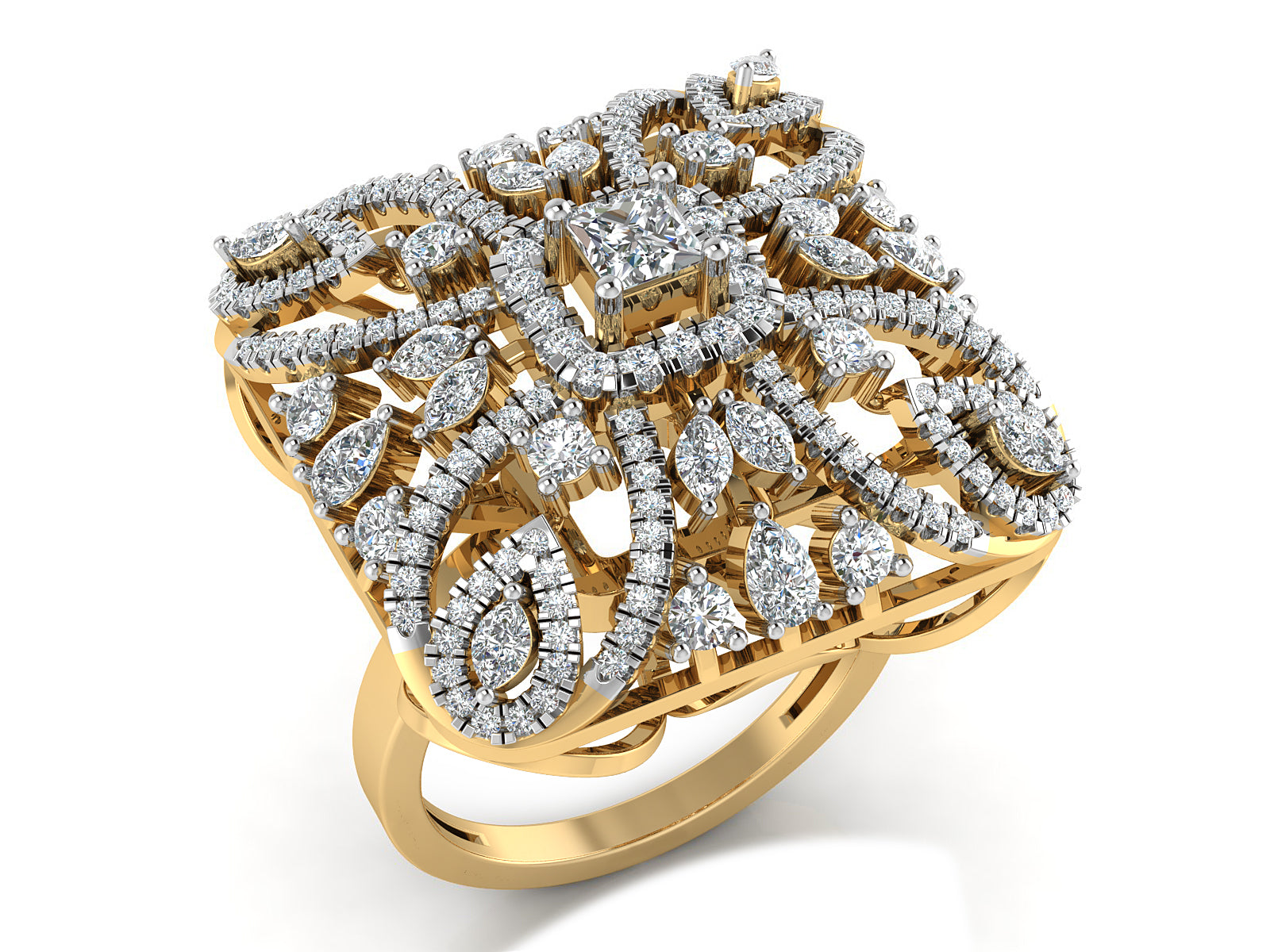 Flourish Spark Diamond Ring