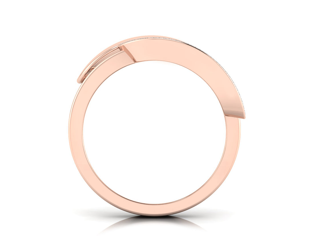 Contemporary Twin Diamond Ring