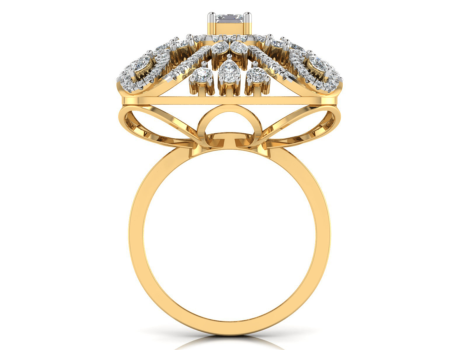Flourish Spark Diamond Ring