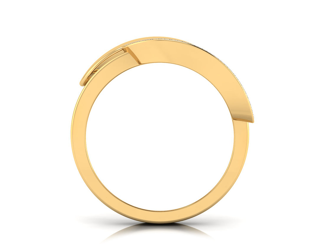 Contemporary Twin Diamond Ring