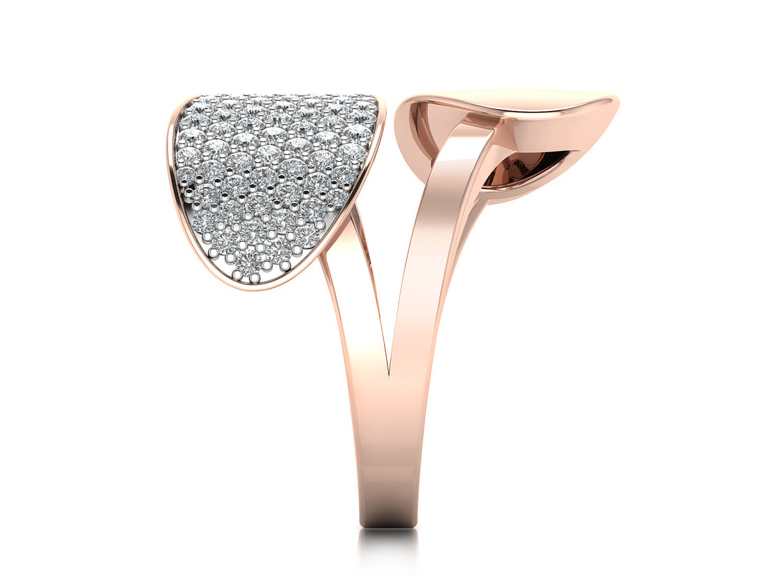 Contemporary Twin Diamond Ring