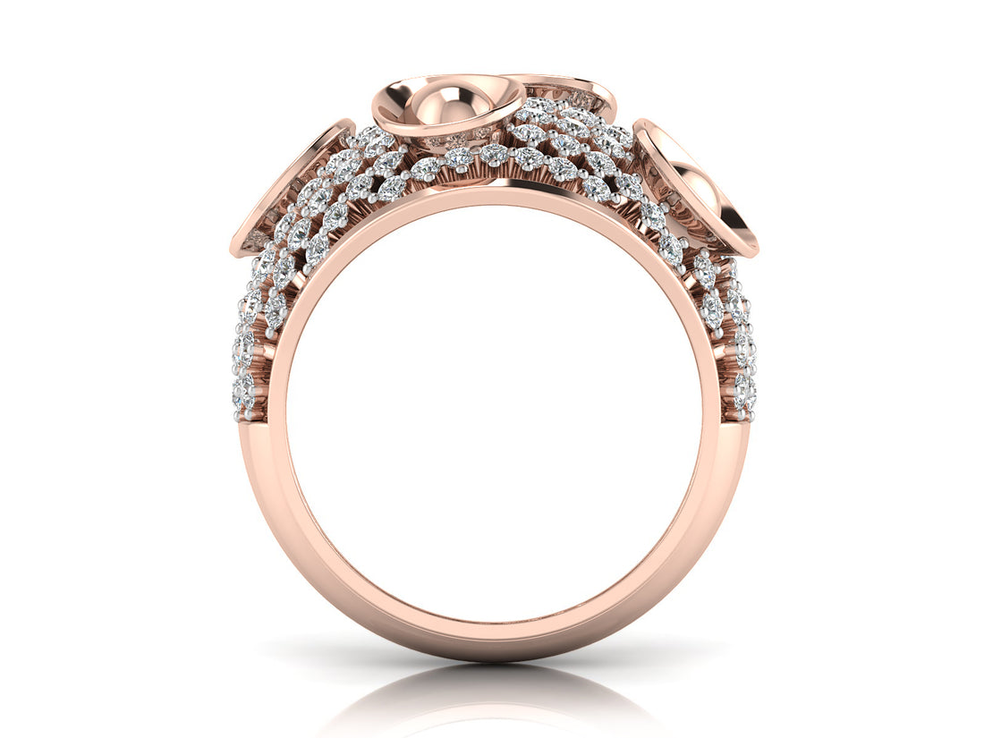 Petal Glow Diamond Ring