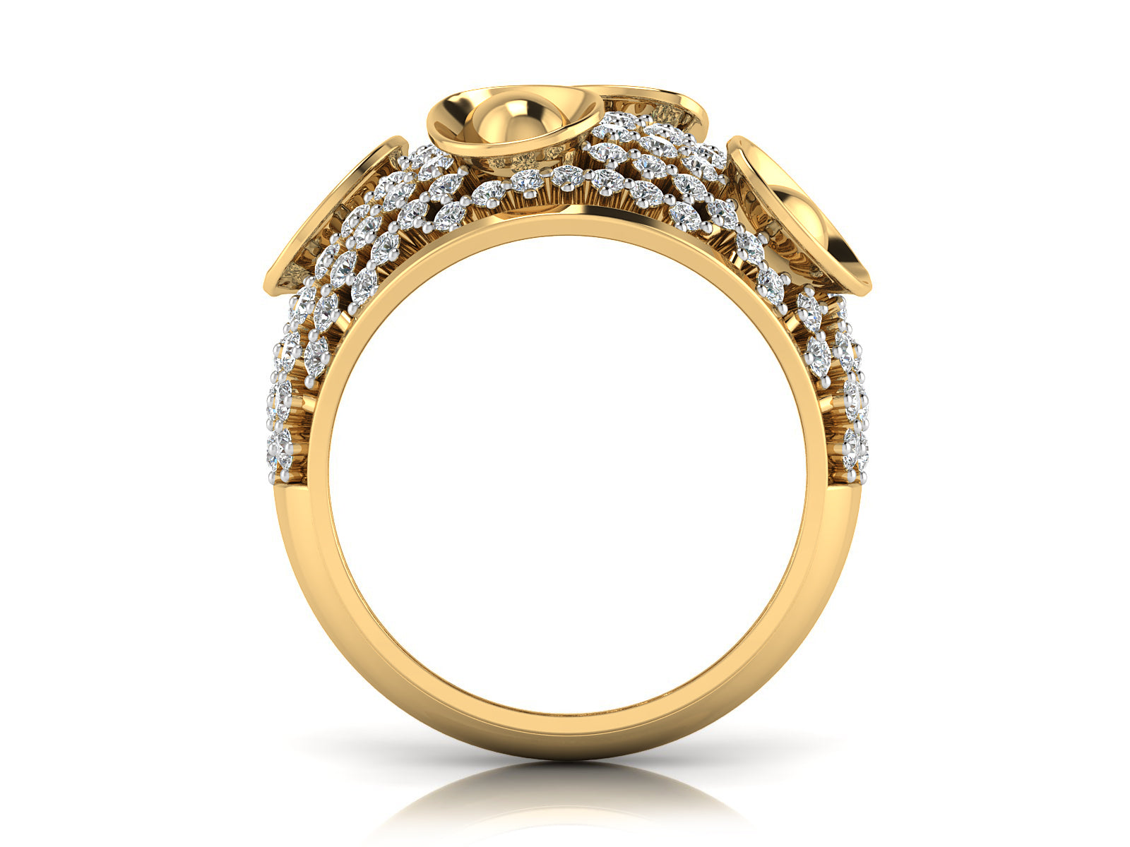 Petal Glow Diamond Ring