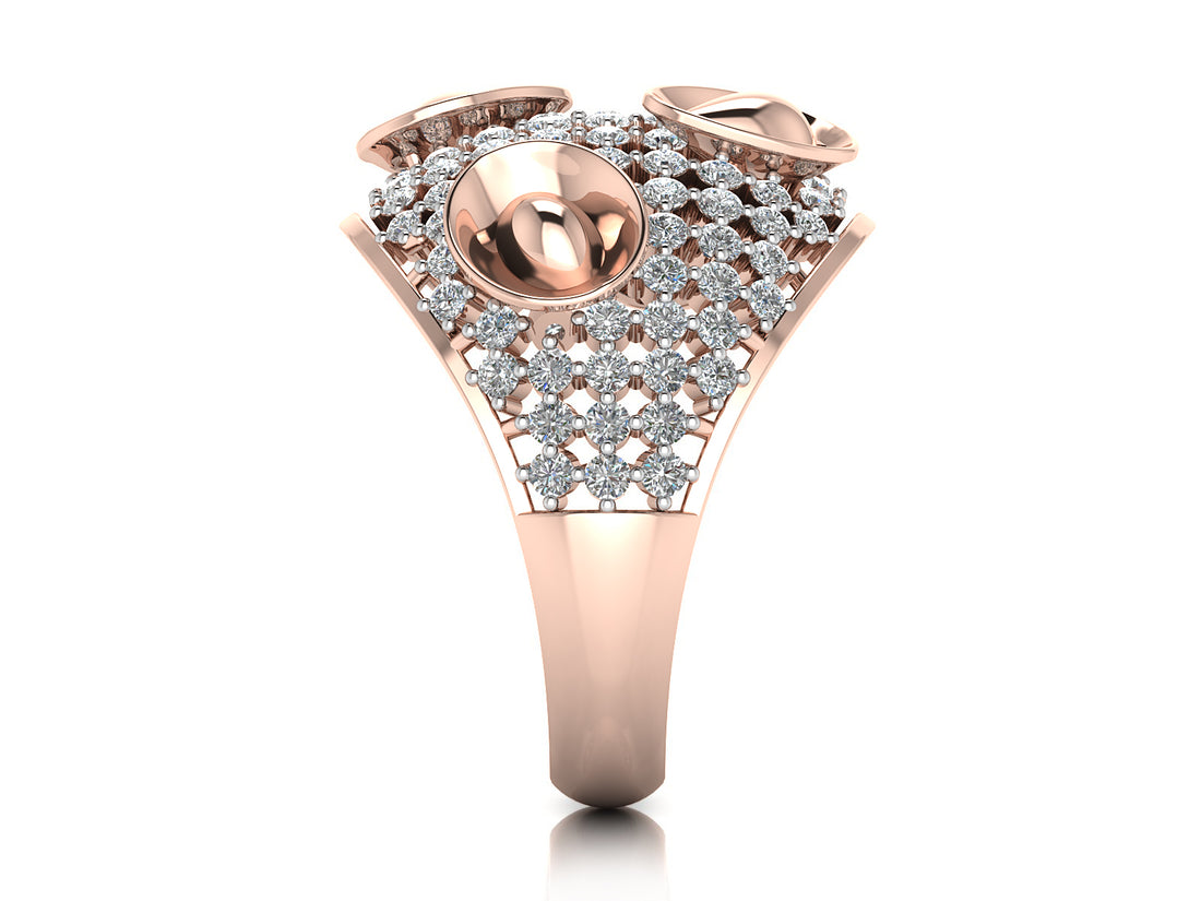 Petal Glow Diamond Ring