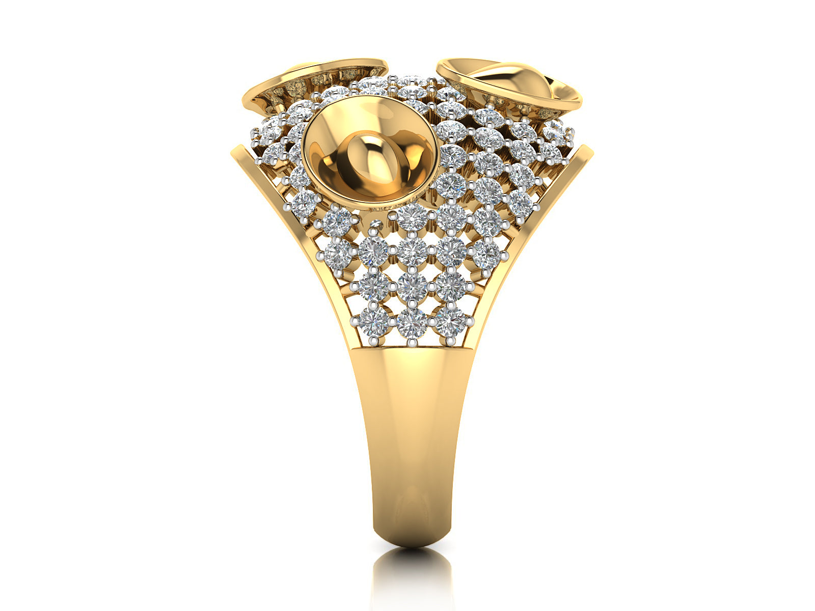 Petal Glow Diamond Ring