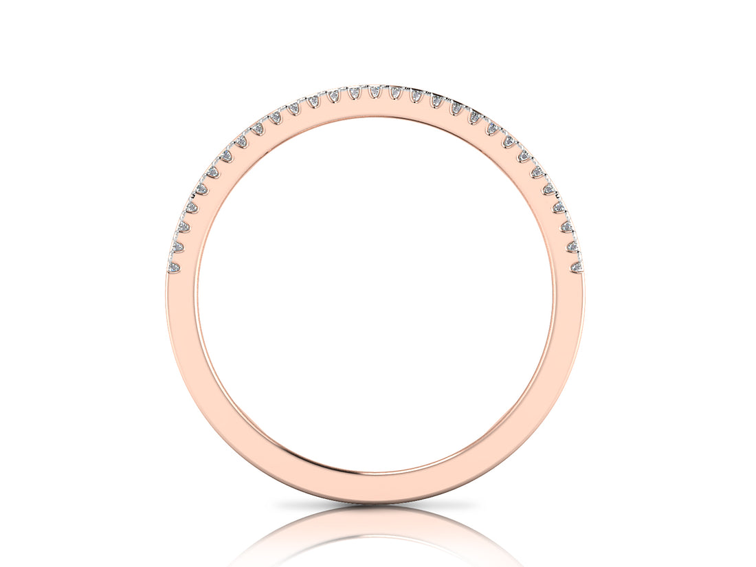 Elegant Wide Band Diamond Ring