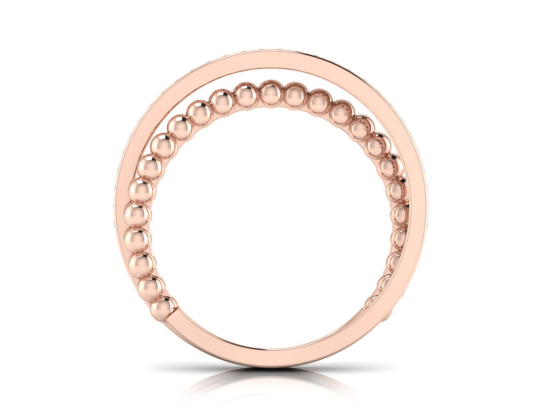 Golden Symphony Diamond Ring band