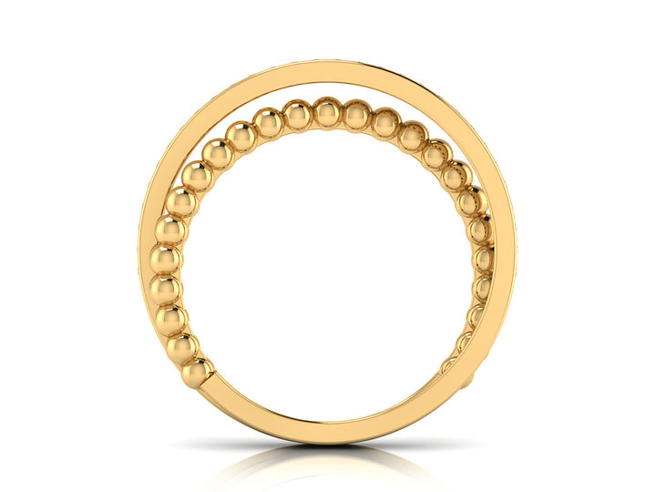 Golden Symphony Diamond Ring band