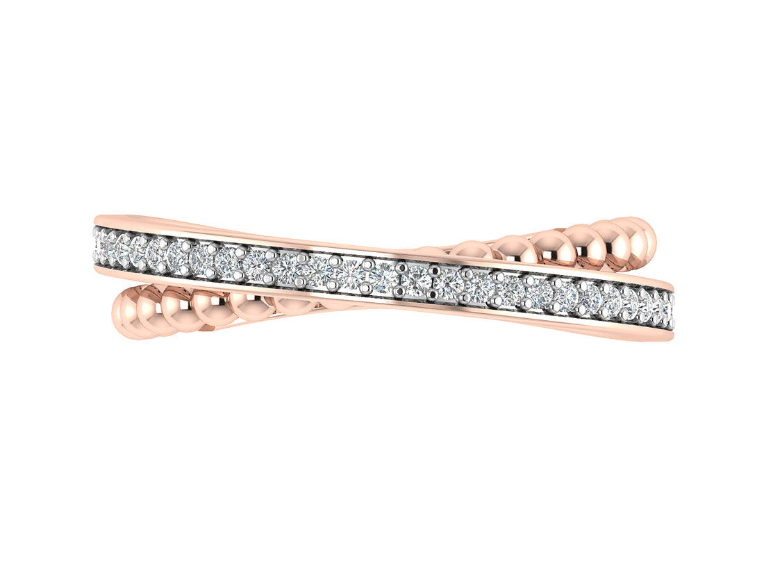 Golden Symphony Diamond Ring band