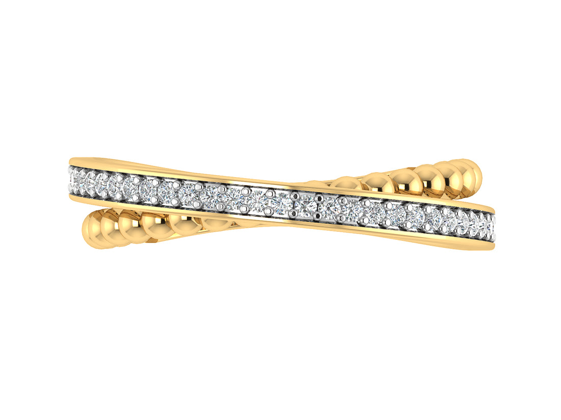Golden Symphony Diamond Ring band