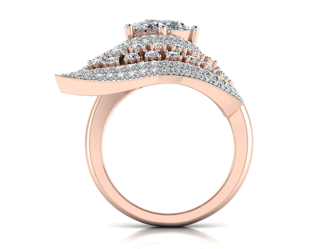 Twin Flame Diamond Ring
