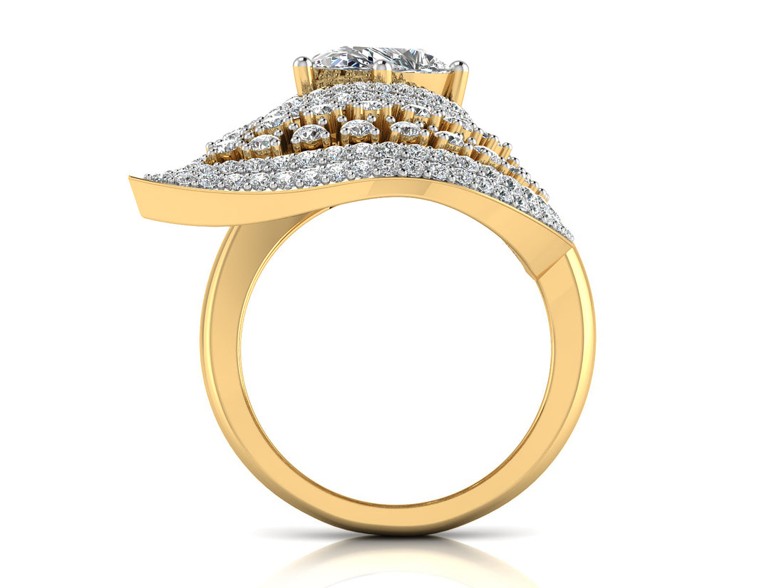 Twin Flame Diamond Ring