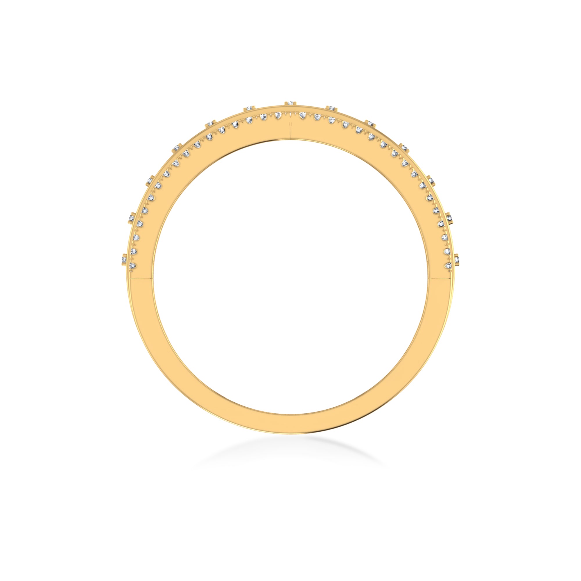 Glistening Beauty Emerald Ring Band