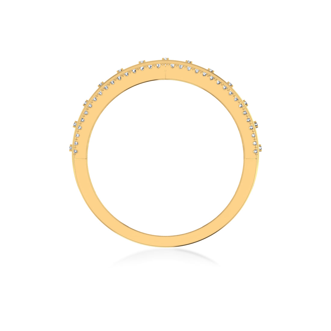 Glistening Beauty Emerald Ring Band
