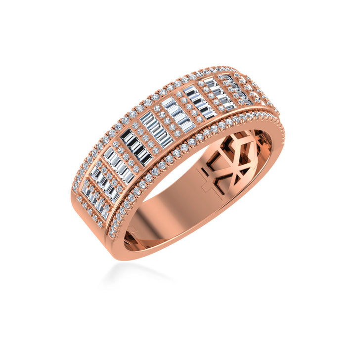 Glistening Beauty Emerald Ring Band