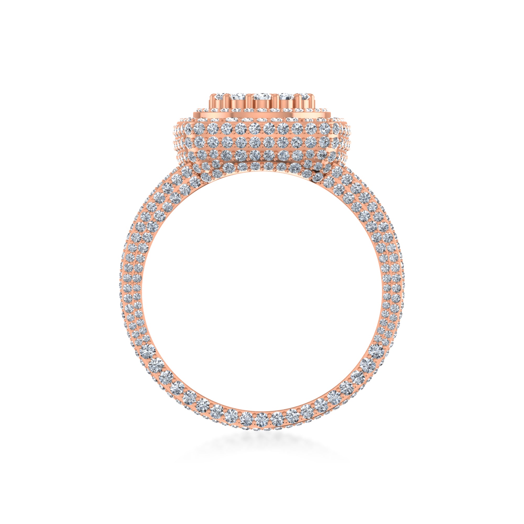 Dashing Halo Diamond Ring