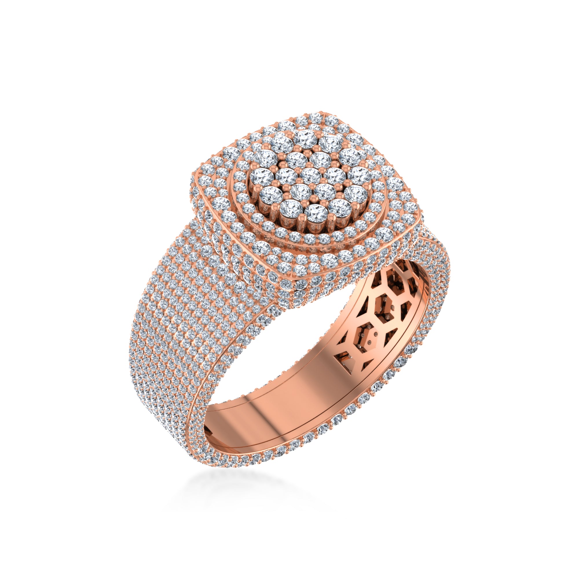 Dashing Halo Diamond Ring