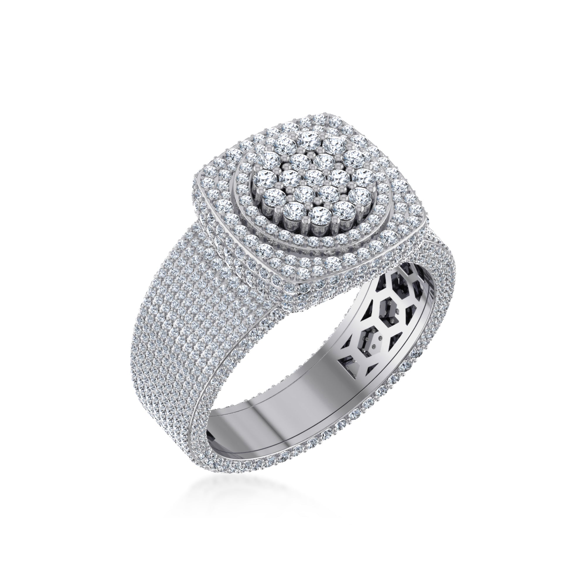 Dashing Halo Diamond Ring