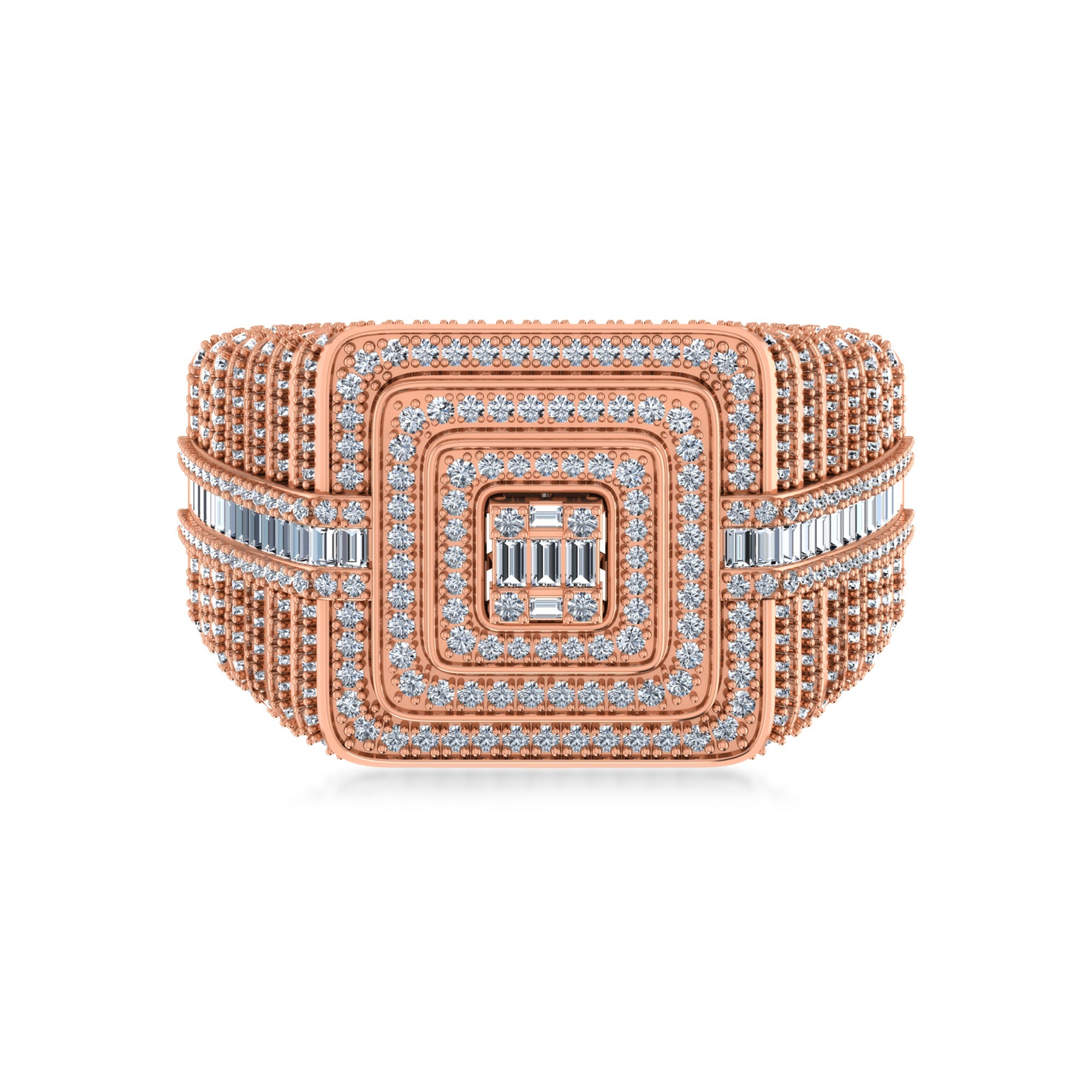 Edgy Embrace Diamond Ring